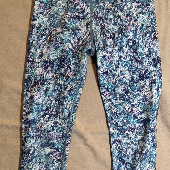 Athleta Girl Chit Chat capri Leggings, Blue Large (12) - Picture 1 of 3